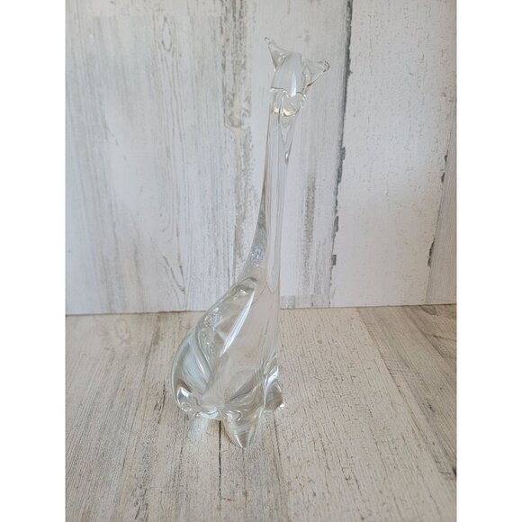 Vintage abstract glass giraffe heavy collectible figure zoo animal - Picture 5 of 7